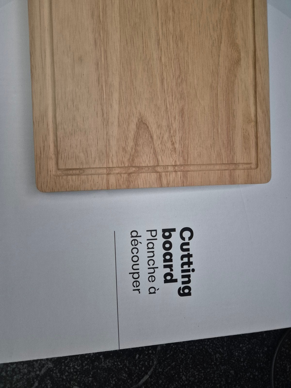 Nieuwe houten snijplank met telefoonhouder, Hout, Snij-/serveerplank, Nieuw, Ophalen of Verzenden