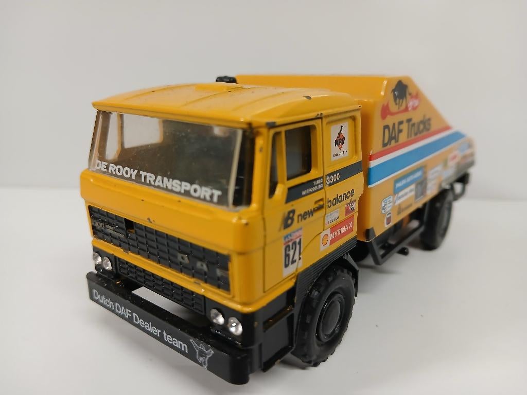 Lion Car DAF 3300  "Parijs/Dakar", Hobby en Vrije tijd, Modelauto's | 1:50, Ophalen of Verzenden, Bus of Vrachtwagen, Lion Toys