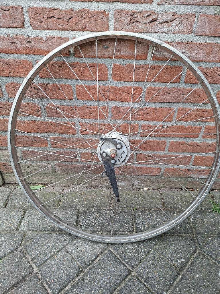 fiets voorwiel Gazelle met trommelrem, Fietsen en Brommers, Gebruikt, Staal, Stadsfiets, Ophalen