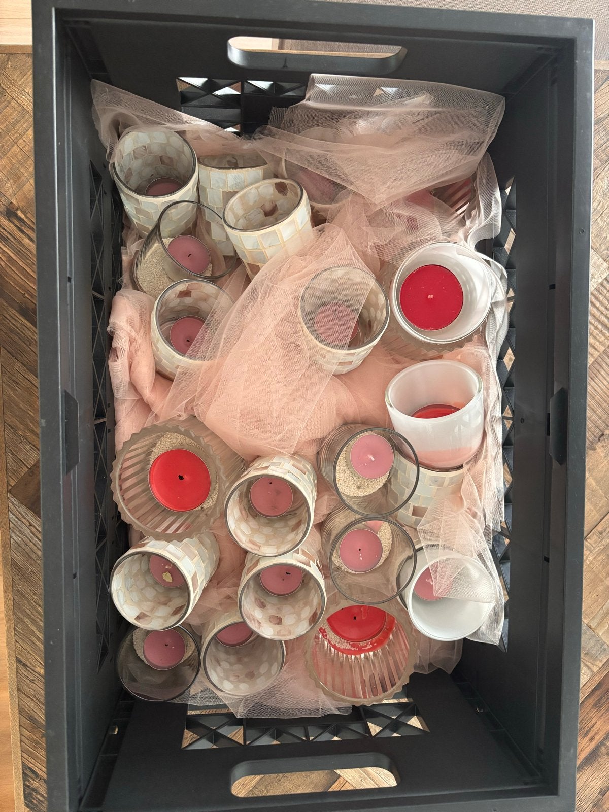 Diverse tafelbekleding., Gebruikt, Meerkleurig, Waxinelichthouder, Ophalen of Verzenden