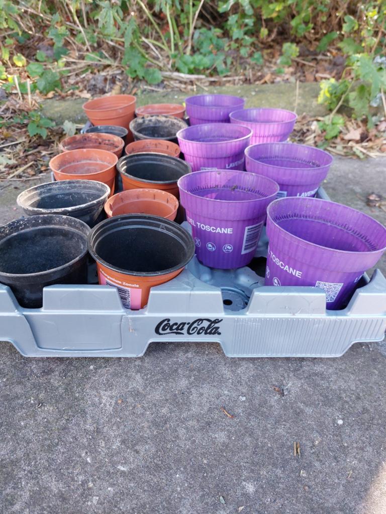 Coca Cola kratten voor planten (40x60 cm, 36 kg draagvermoge, Ophalen, Kunststof, Gebruikt, 40 cm of meer