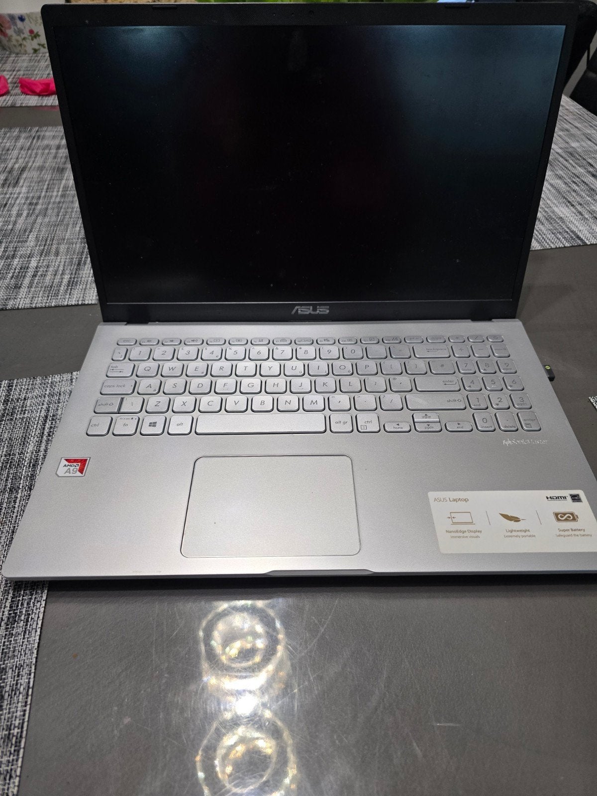ASUS Laptop M509BA-BQ128 - AMD A9 - Gebruikt, Ophalen, ASUS, Onbekend, Onbekend