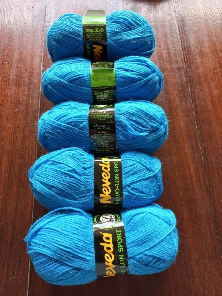 Neveda 5 x 50gr. 55% acryl+45% nylon poliamide, Ophalen of Verzenden, Nieuw, Breien of Haken, Wol of Garen