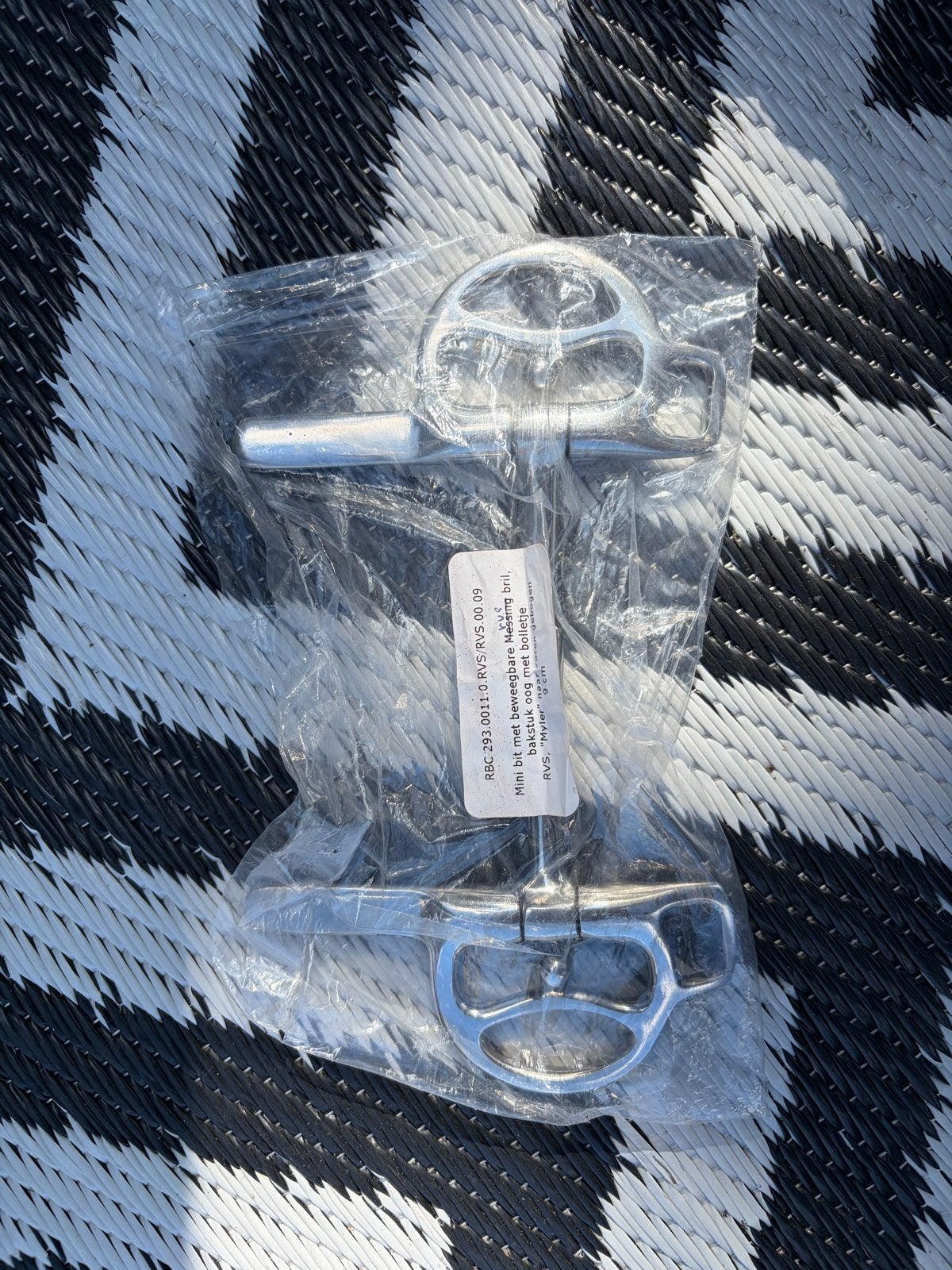 9 cm mini bit met beweegbare rvs bril, Dieren en Toebehoren, Ophalen, Nieuw, Dressuur