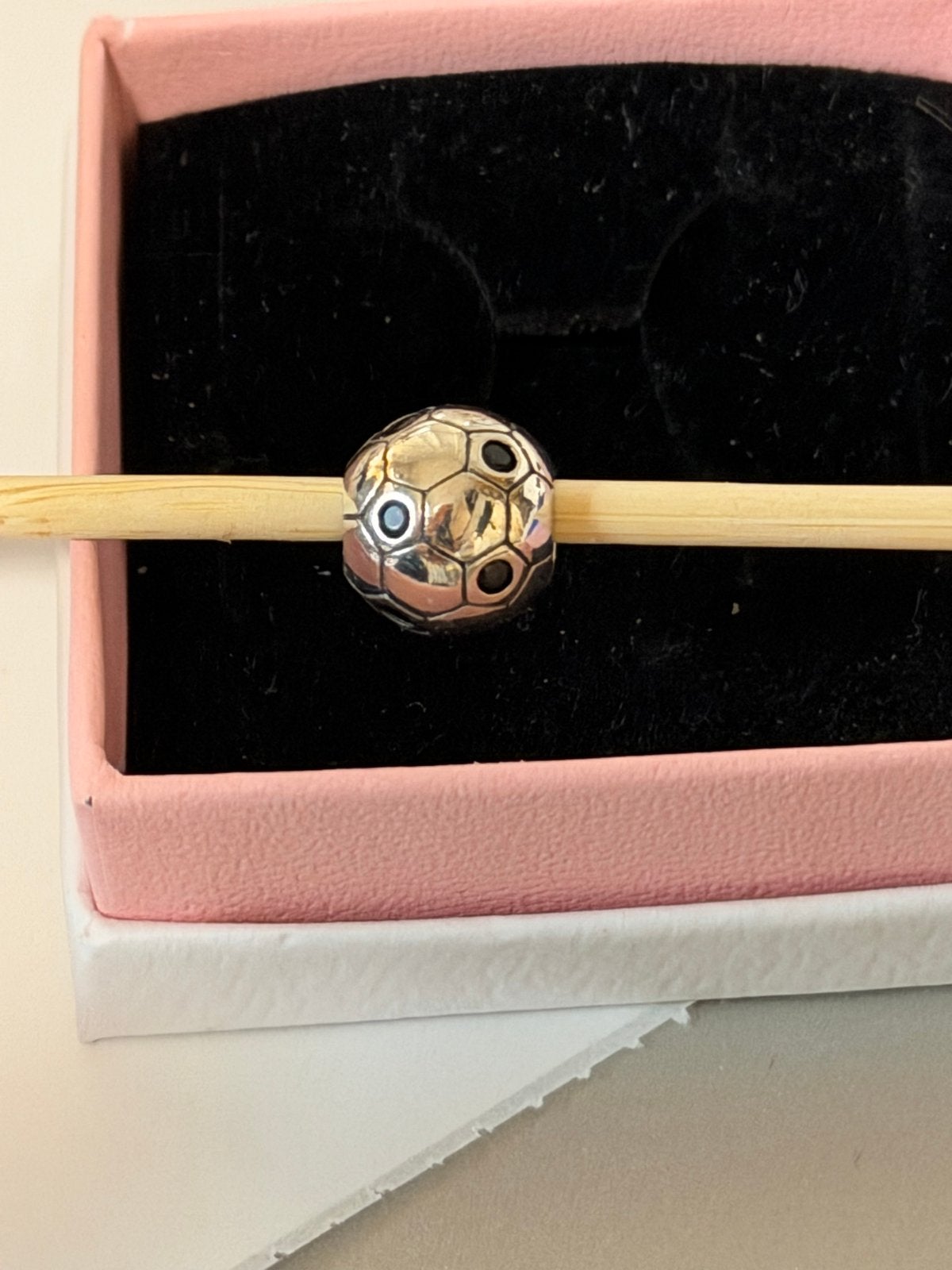 Pandora Voetbal Bedel - Zilveren Voetbal Charm, Verzenden, Pandora, Zo goed als nieuw, 1 bedel