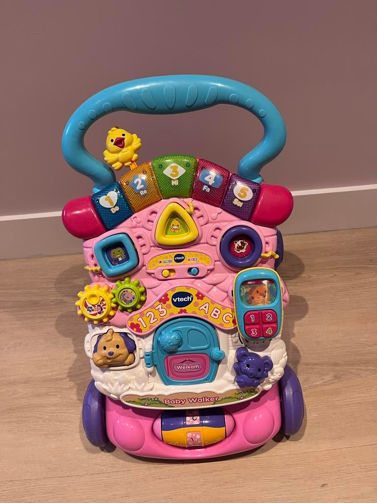 VTech Baby Walker Roze - Interactieve Loopwagen, Ophalen, Zo goed als nieuw, Overige typen, Met licht