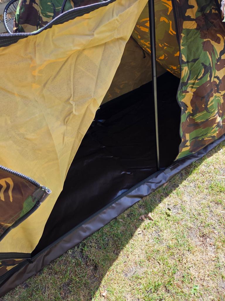 Legertent + slaapmat, Caravans en Kamperen, Tenten, Ophalen, Zo goed als nieuw, Tot en met 2