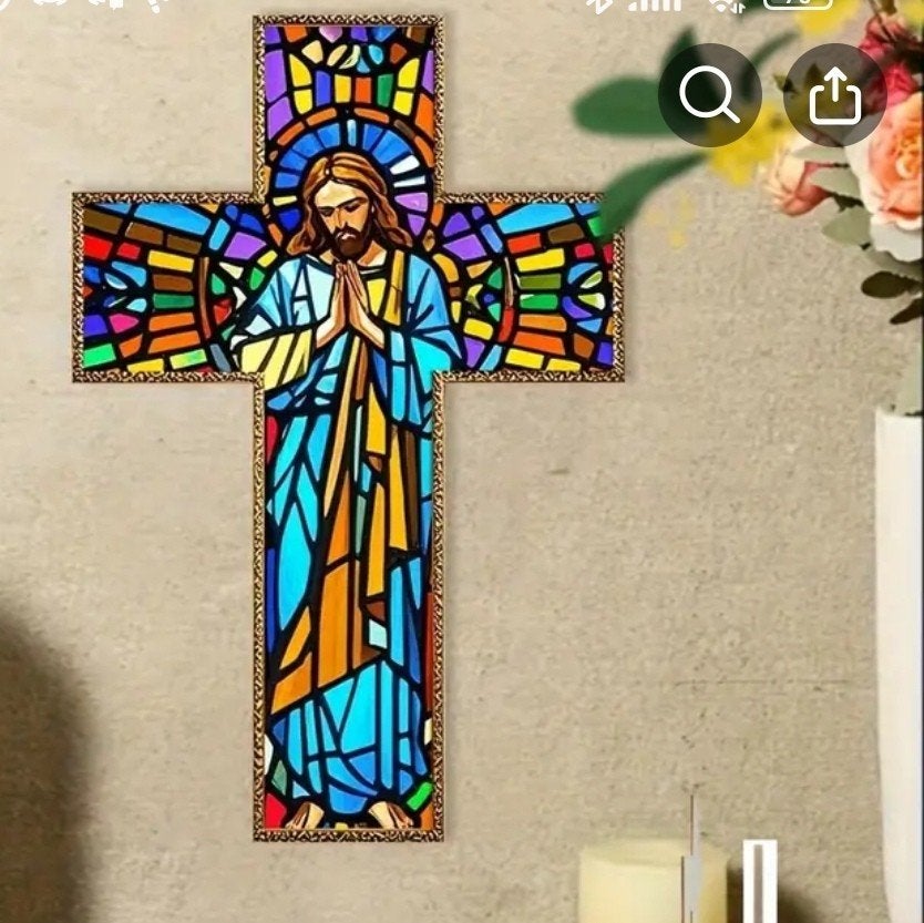 Prachtig Houten Religieus Jezus Kruis, Ophalen of Verzenden