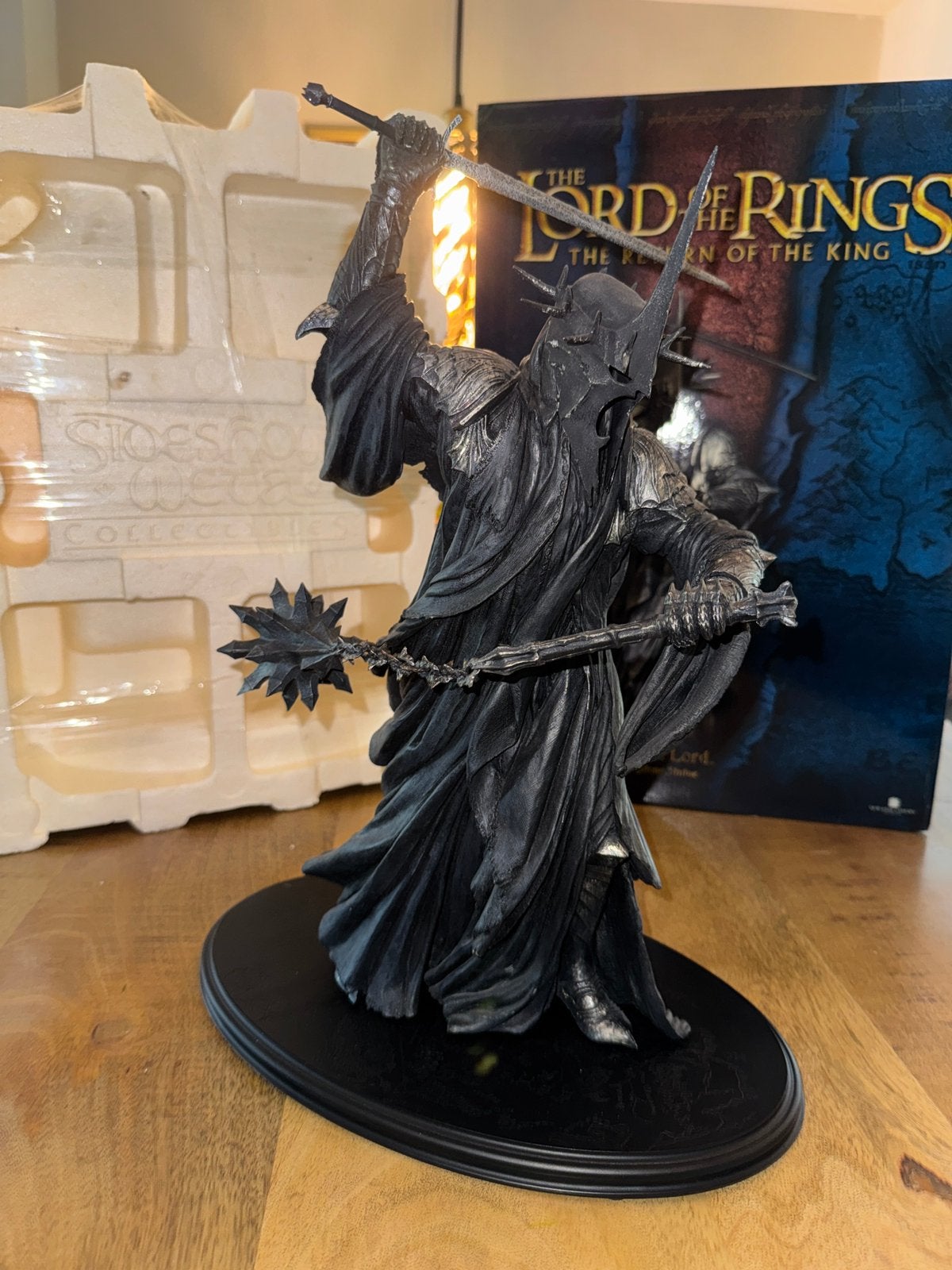 Sideshow weta Morgul Lord statue Lord of the Rings, Ophalen of Verzenden, Gebruikt, Beeldje of Buste