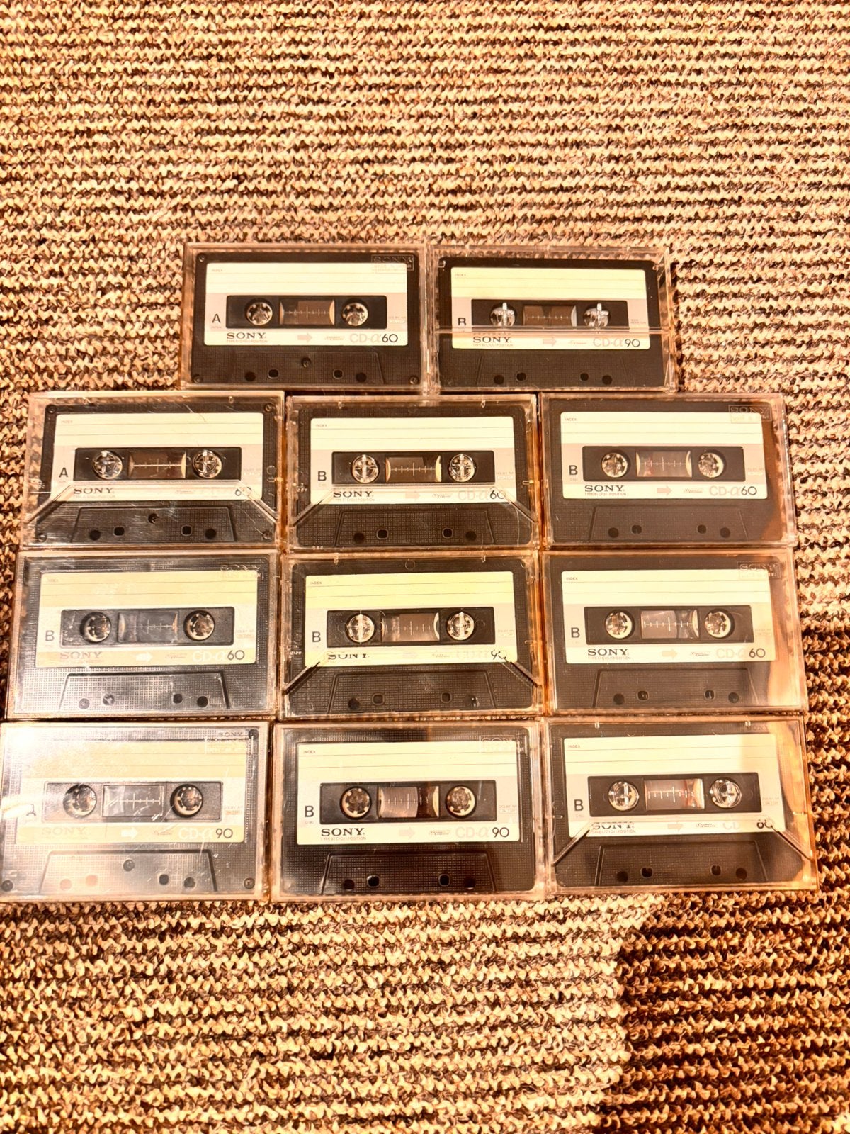 11X SONY CD-A TAPES, Ophalen of Verzenden, Zo goed als nieuw, Overige genres