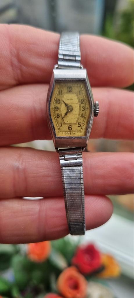 Vintage roestvrijstalen horloge - loopt niet, Overige merken, Staal, Met bandje, Polshorloge