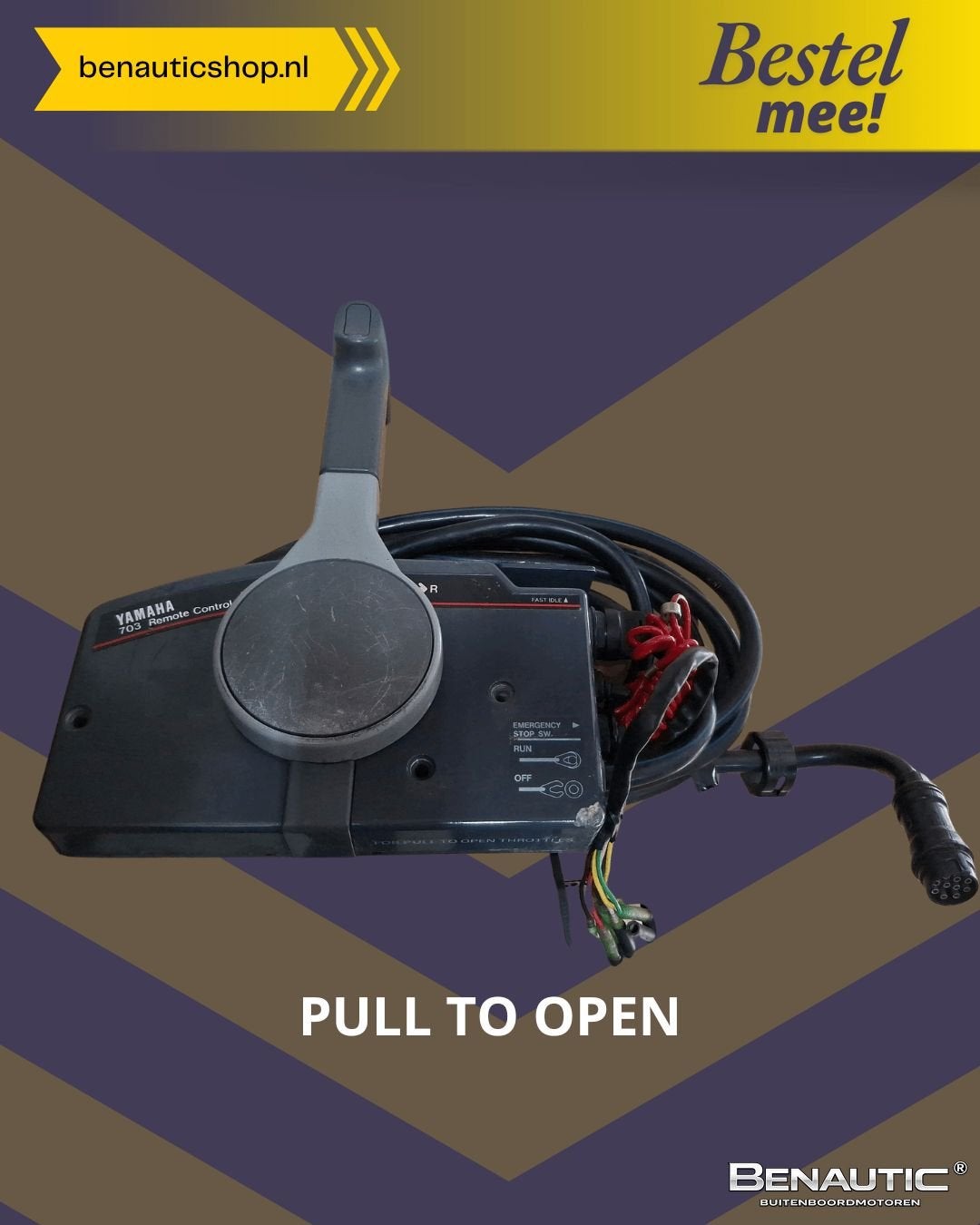 *2dekansje* Accessoire Yamaha 703 schakelkast PULL TO OPEN, Watersport en Boten, Accessoires en Onderhoud, Gebruikt, Ophalen of Verzenden