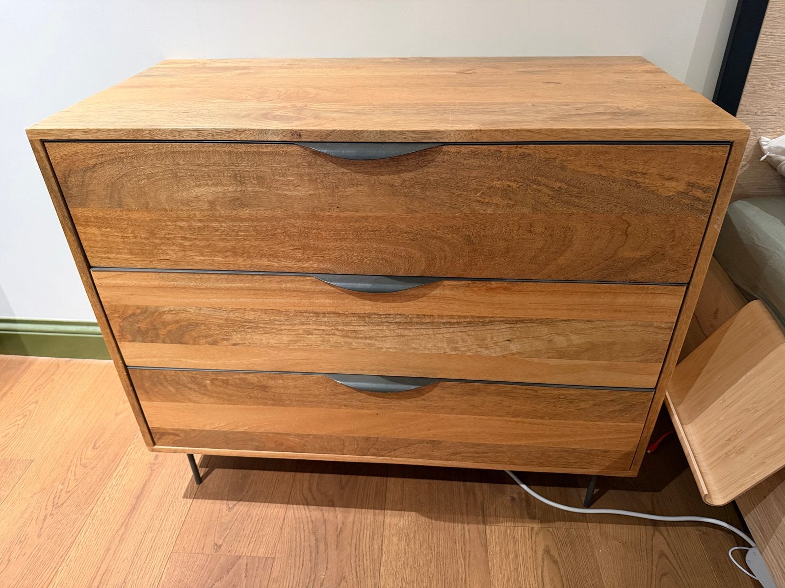 Houten ladekast met 3 lades - 87x43x73 cm, Ophalen, Gebruikt, 65 cm of meer, 70 cm of meer