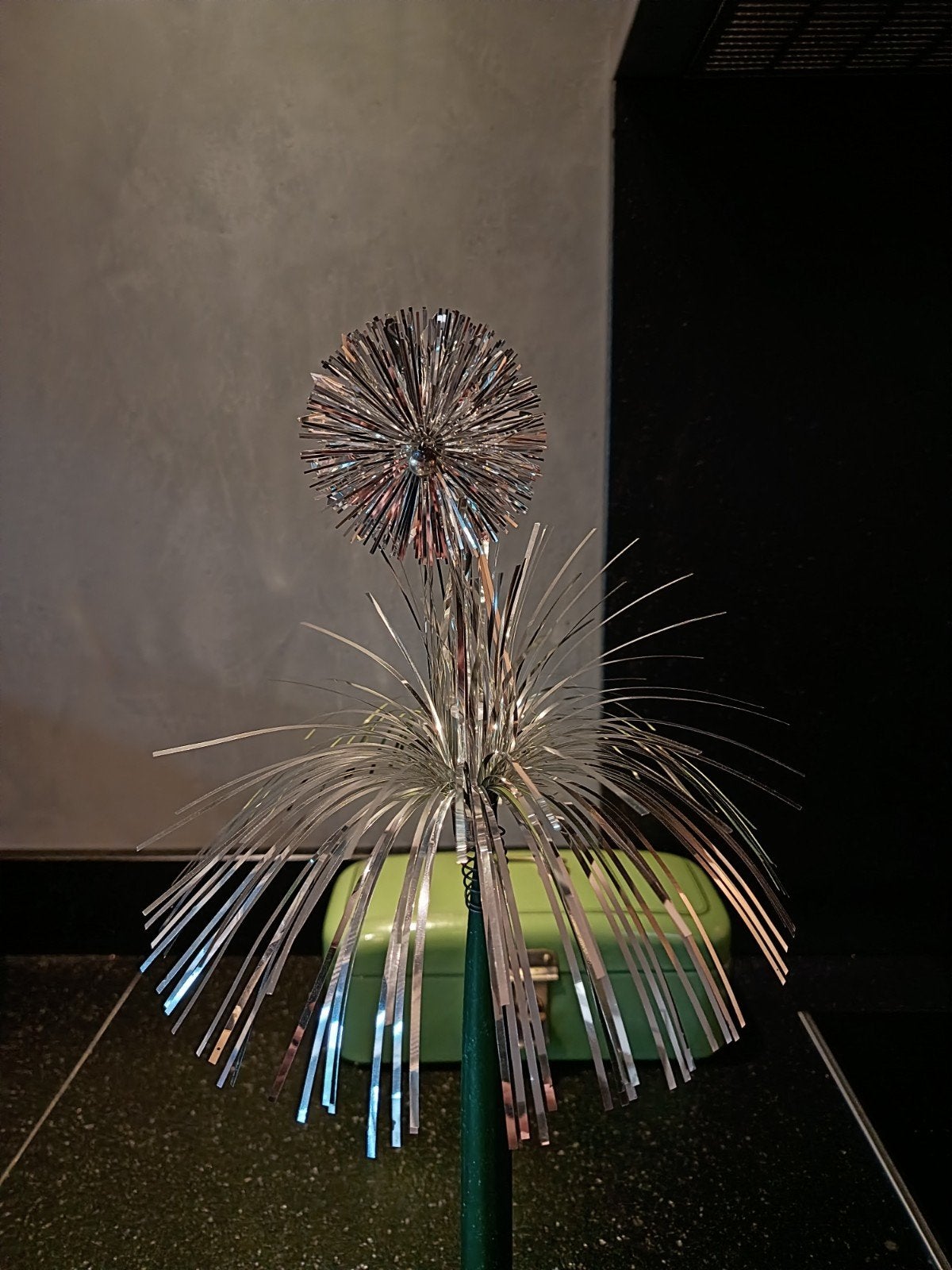 vintage zilveren starburst kerstboom piek, Ophalen, Zo goed als nieuw