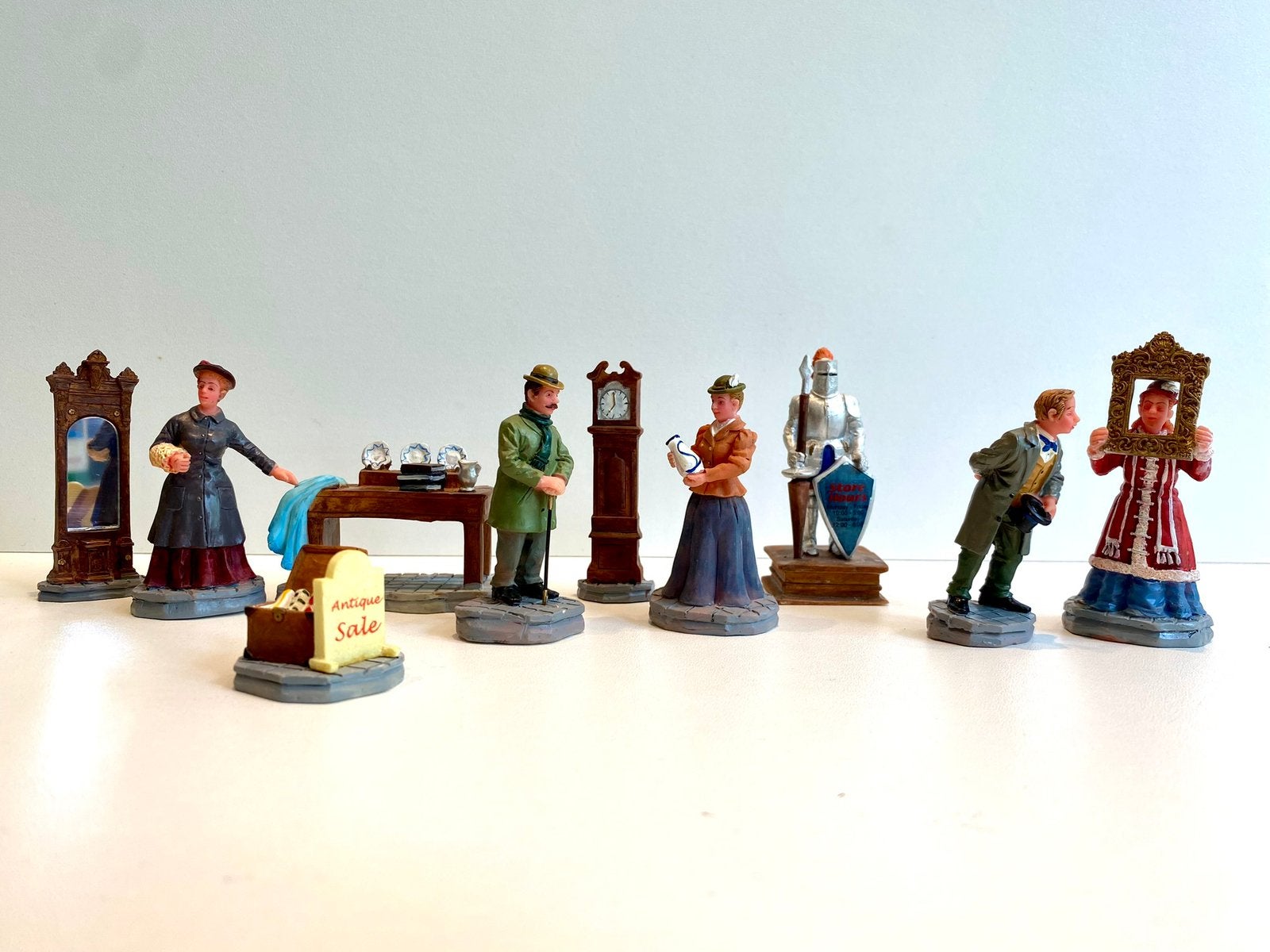 Lemax Antique Shop Figuren, set of 10 - VERY RARE, Verzenden