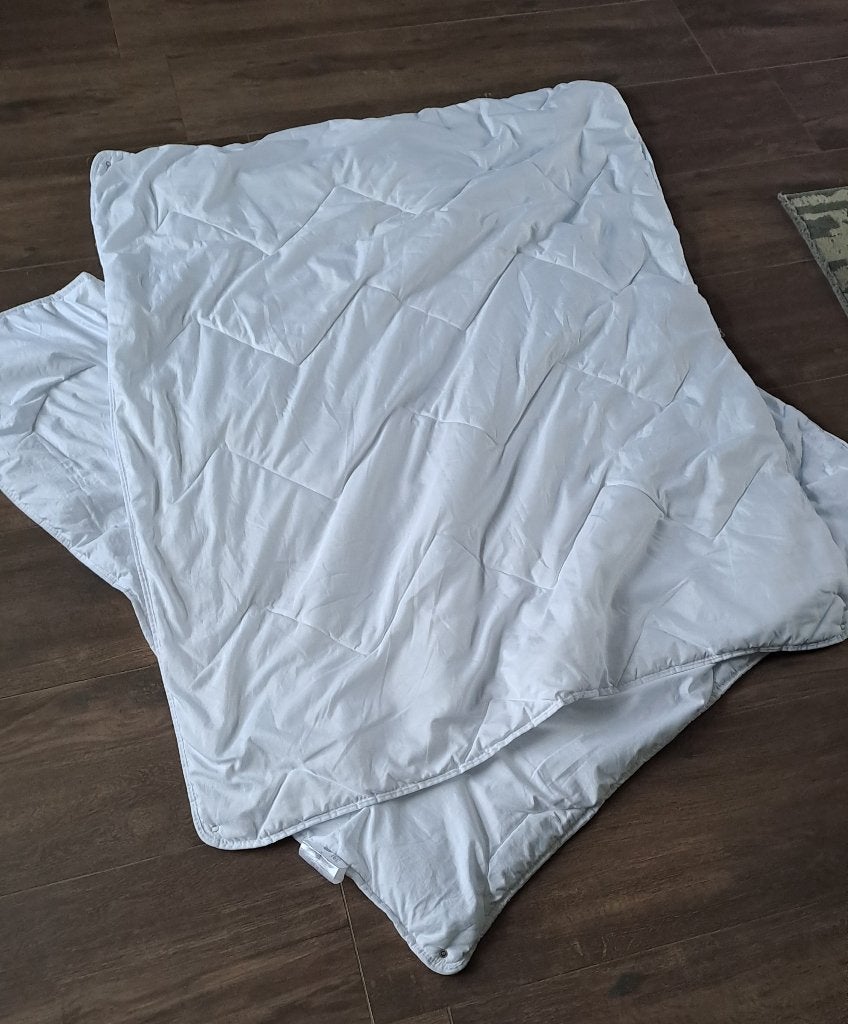 4 seizoenendekbed met overtrekken peuterbed, Ophalen, Zo goed als nieuw, 140 tot 160 cm, 100 cm of meer