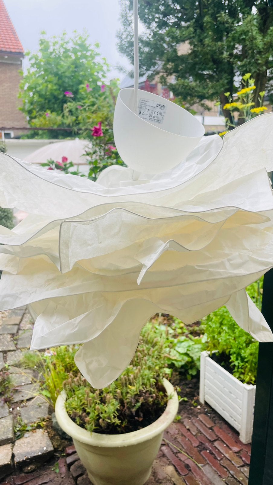 Gratis af te halen/ hanglamp, ikea, wit, Ophalen of Verzenden