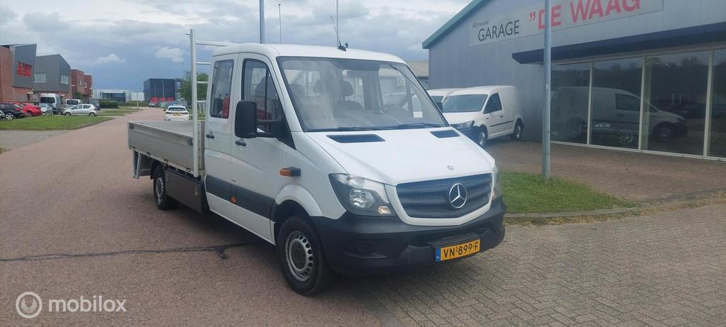 Mercedes Sprinter 313 2.2 432 HD DUBBBEL CABINE OPEN LAADBAK, Auto's, Gebruikt, Euro 6, 4 cilinders, 129 pk
