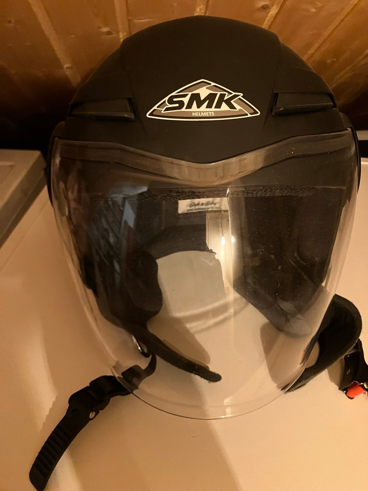SMK Jethelm - Zwart, Maat S, M, Heren, Jethelm, Tweedehands