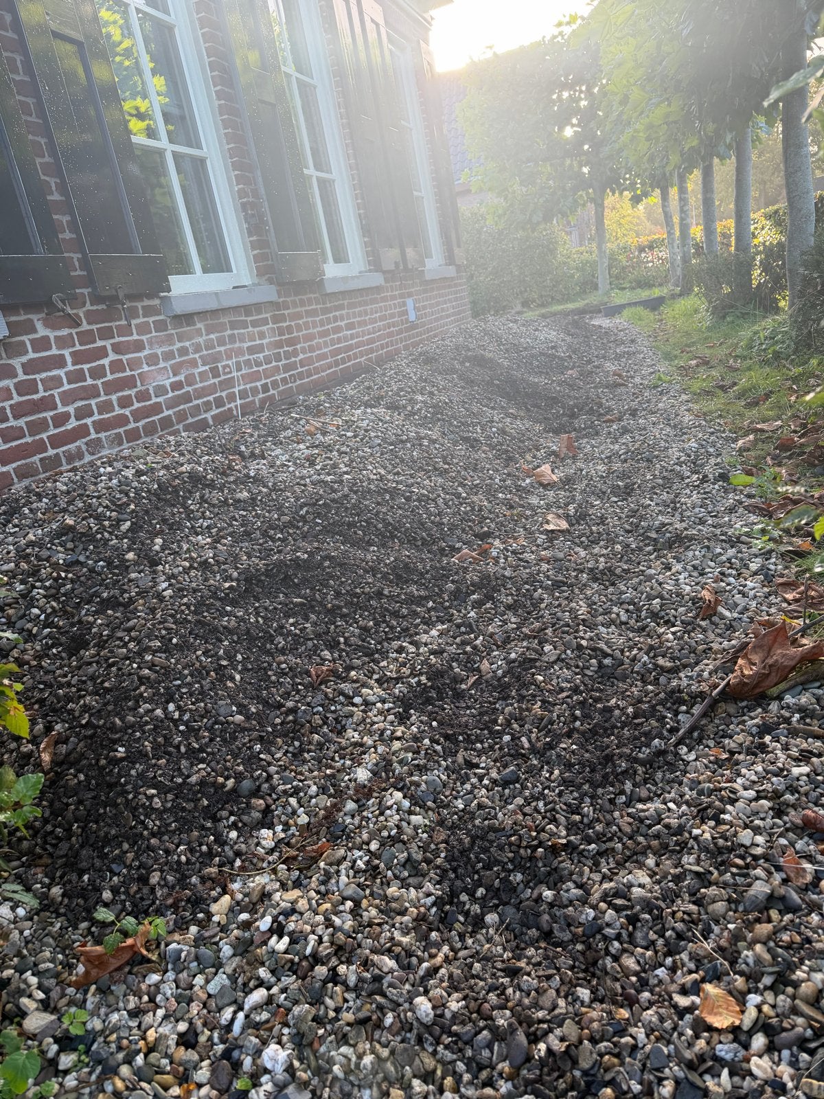 Gebruikt siergrind/split voor tuin of oprit GRATIS, Ophalen, Gebruikt, Grijs, Grind