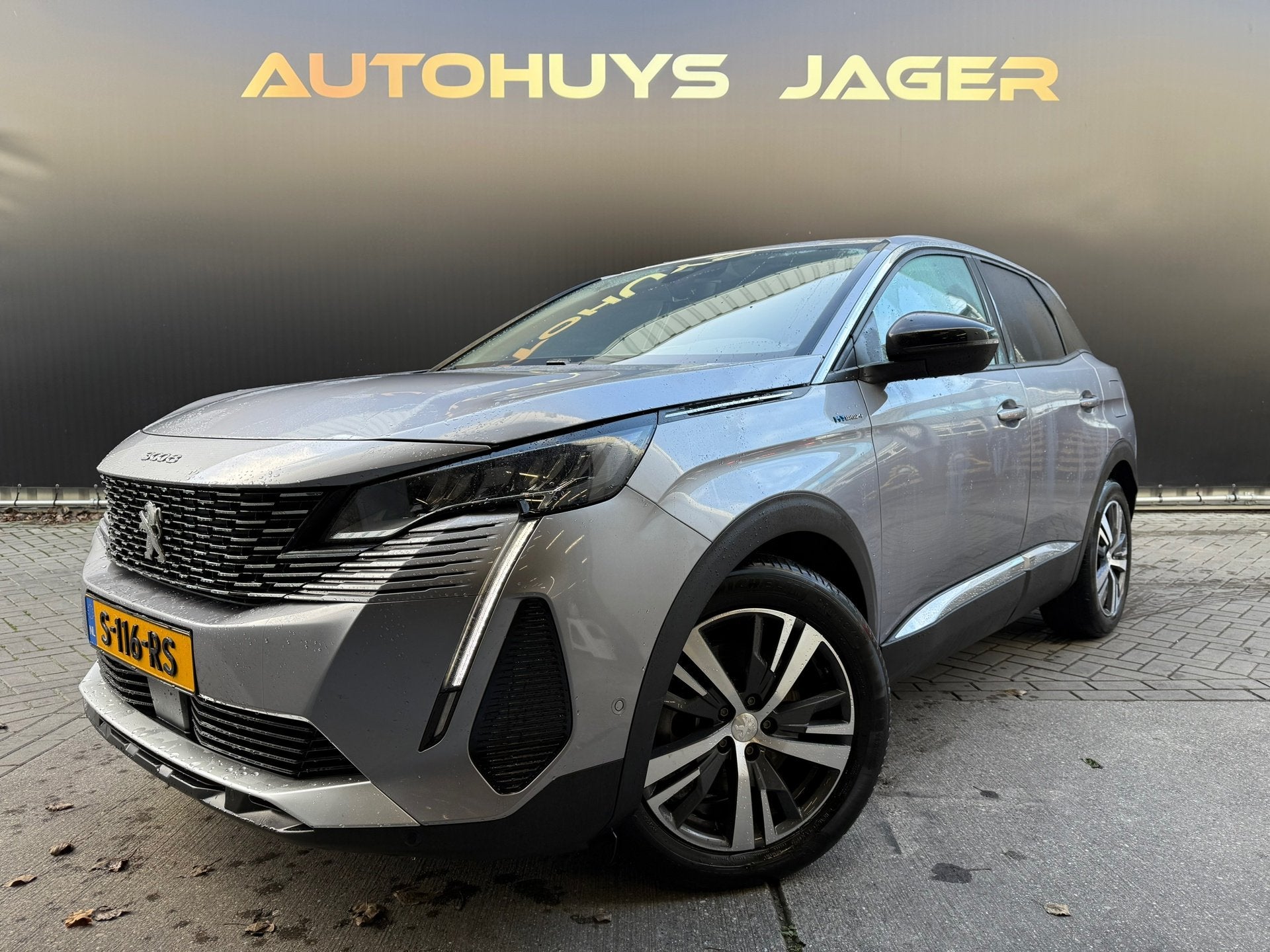 Peugeot 3008 1.6 HYbrid4 300 GT Pack Business, Auto's, Peugeot, Automaat, 4 cilinders, Leder en Stof, Bedrijf