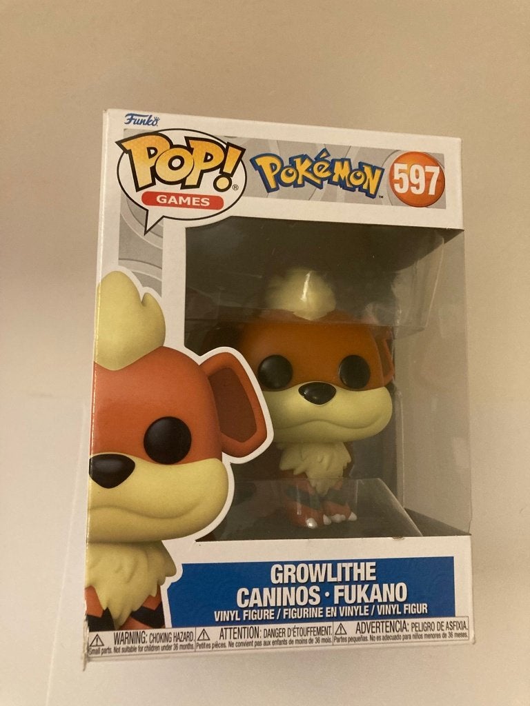 Nieuwe Funko Pop Pokemon Growlithe #597, Ophalen of Verzenden, Nieuw