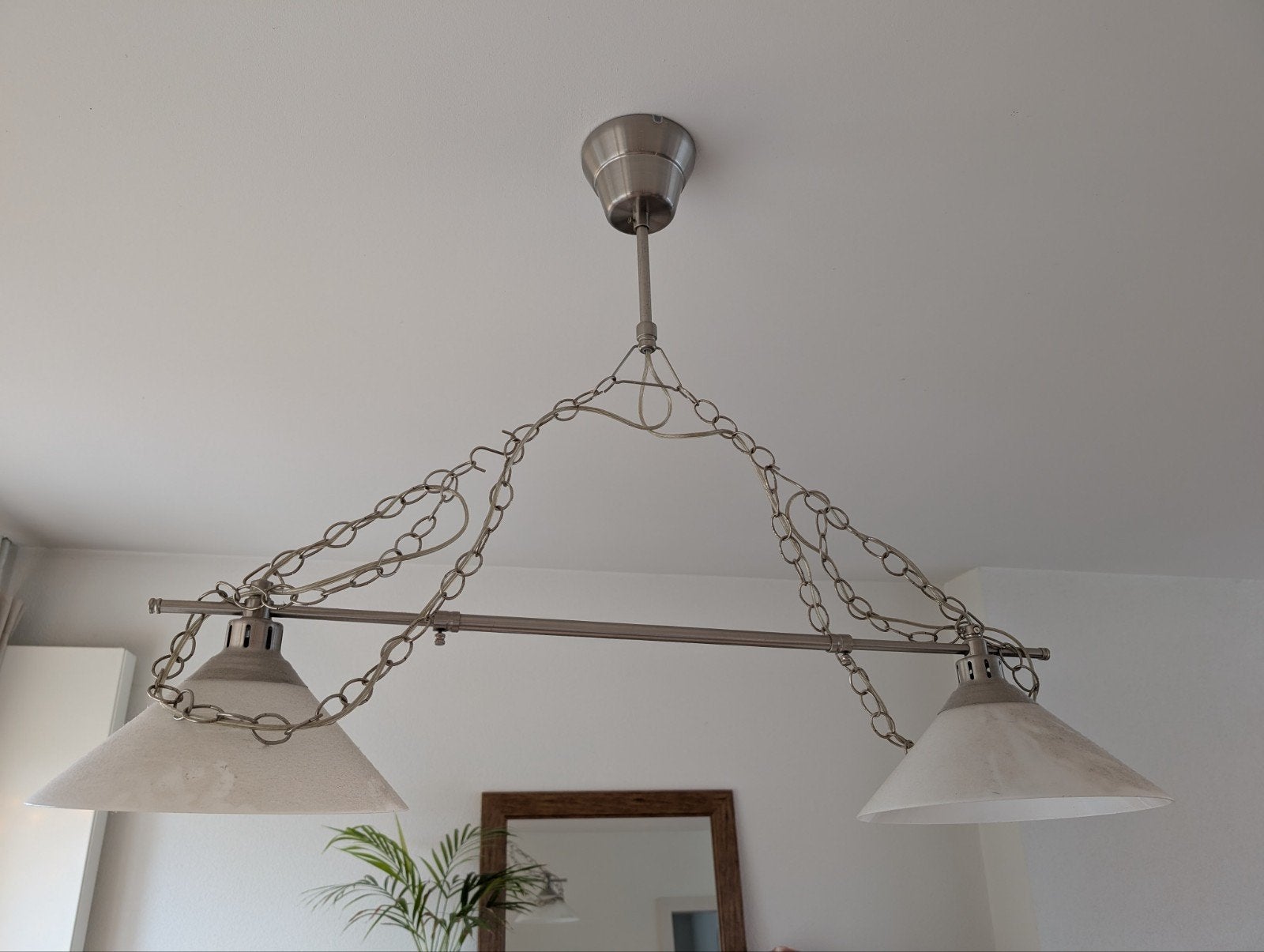 Ikea Kroby hanglamp, Huis en Inrichting, Ophalen, Gebruikt, Glas, E40