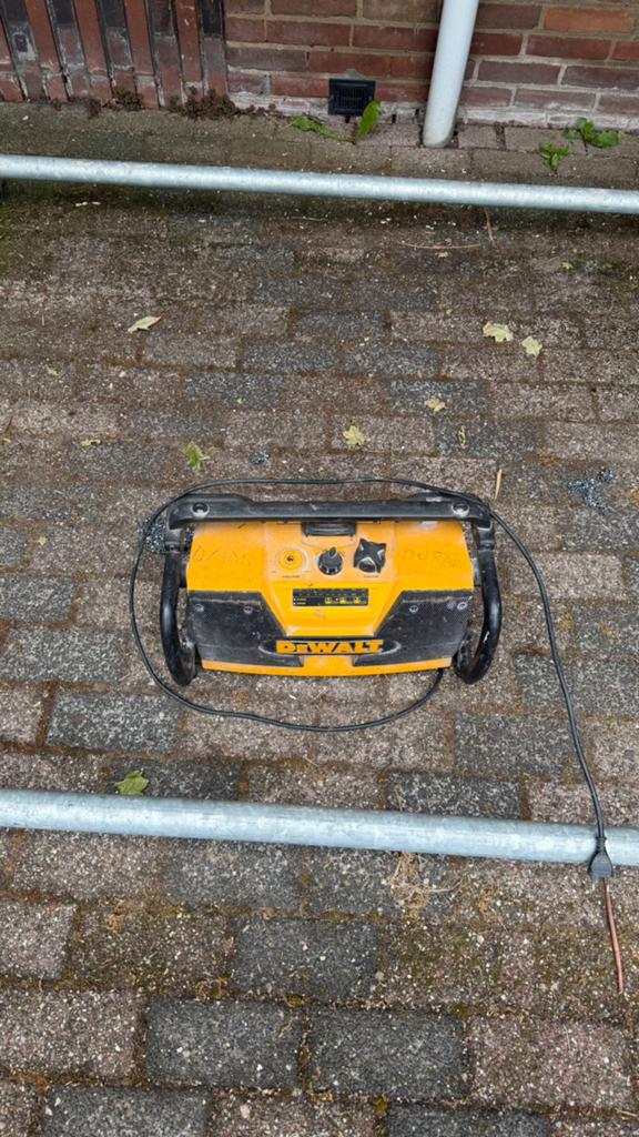 DeWalt bouwradio, Doe-het-zelf en Verbouw, Ophalen of Verzenden, Gebruikt
