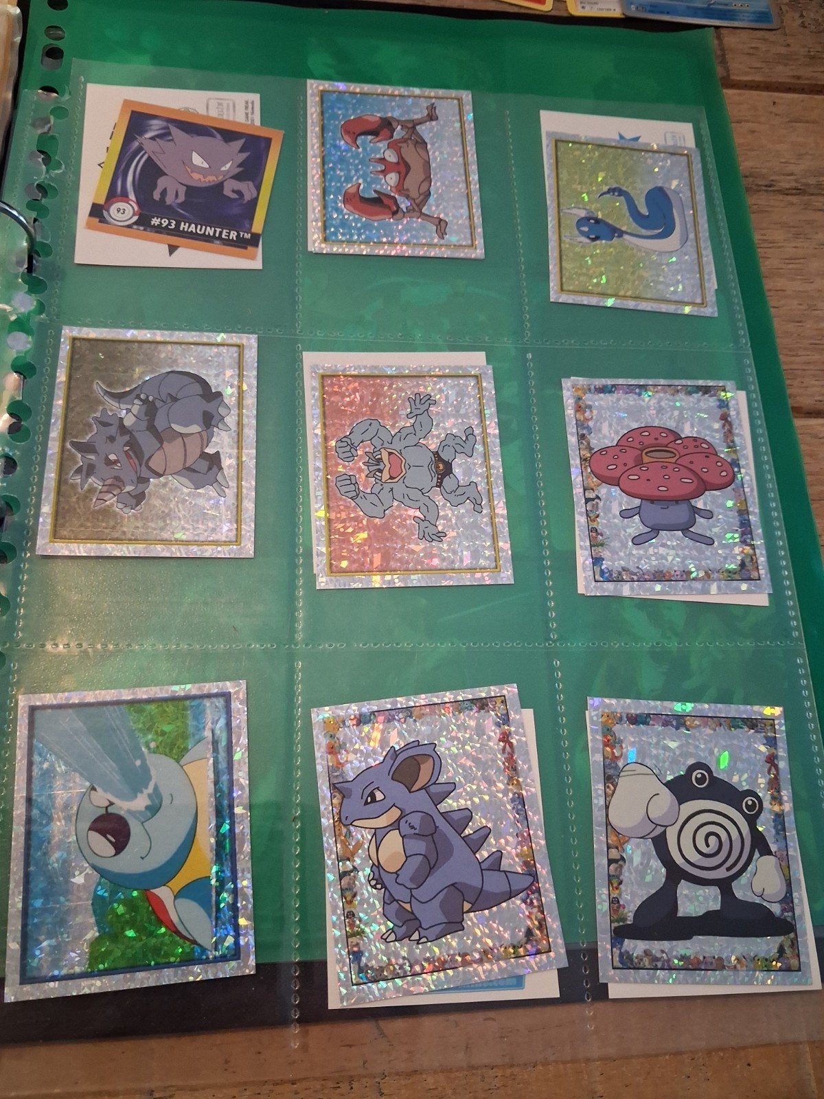 pokemon  stickers, Hobby en Vrije tijd, Ophalen of Verzenden, Zo goed als nieuw, Meerdere kaarten, Foil
