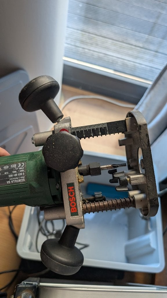 Bosch POF 500 A bovenfrees / freesmachine, Doe-het-zelf en Verbouw, Ophalen of Verzenden, Gebruikt, Minder dan 600 watt