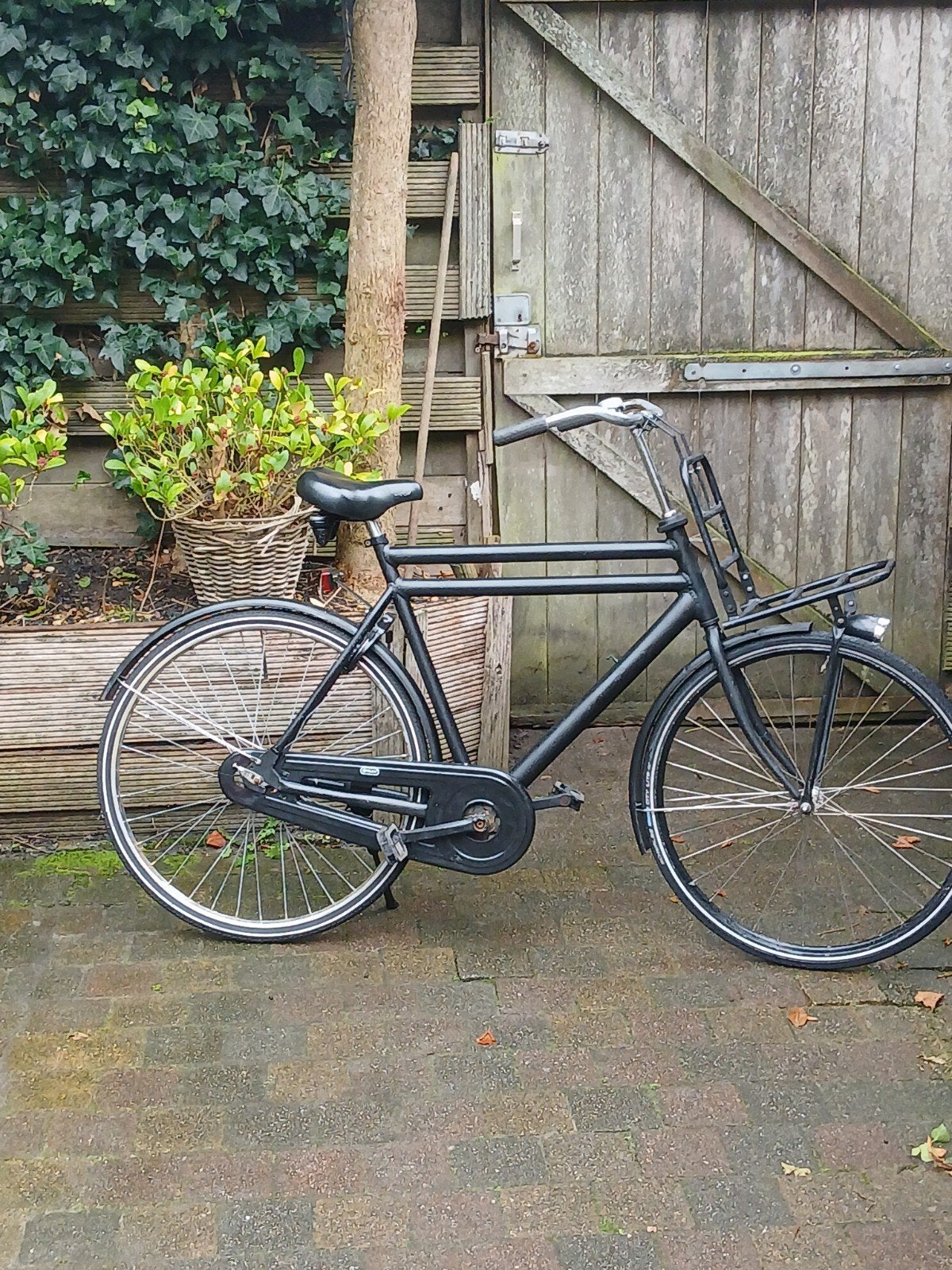 leuke herenfiets 28 inch met belletje Voordrager, Ophalen, Gebruikt, Overige merken