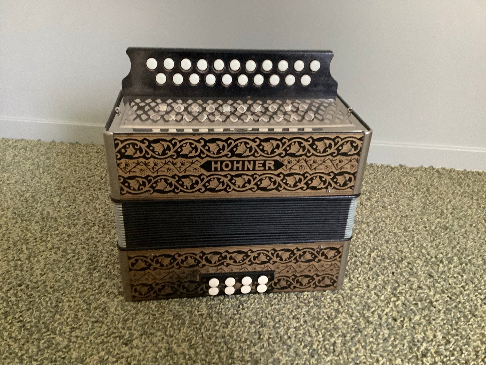 Hohner Accordeon - Trekzak, Muziek en Instrumenten, Ophalen, Gebruikt, Overige formaten, Met koffer