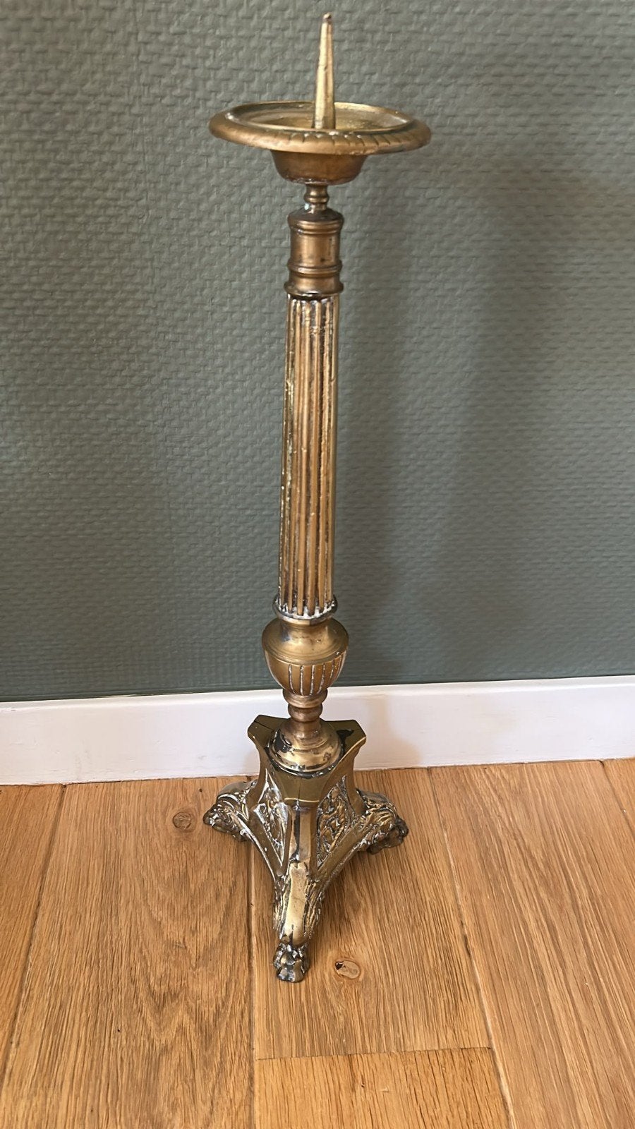 Koperen kandelaar, Antiek en Kunst, Ophalen of Verzenden, Koper of Brons
