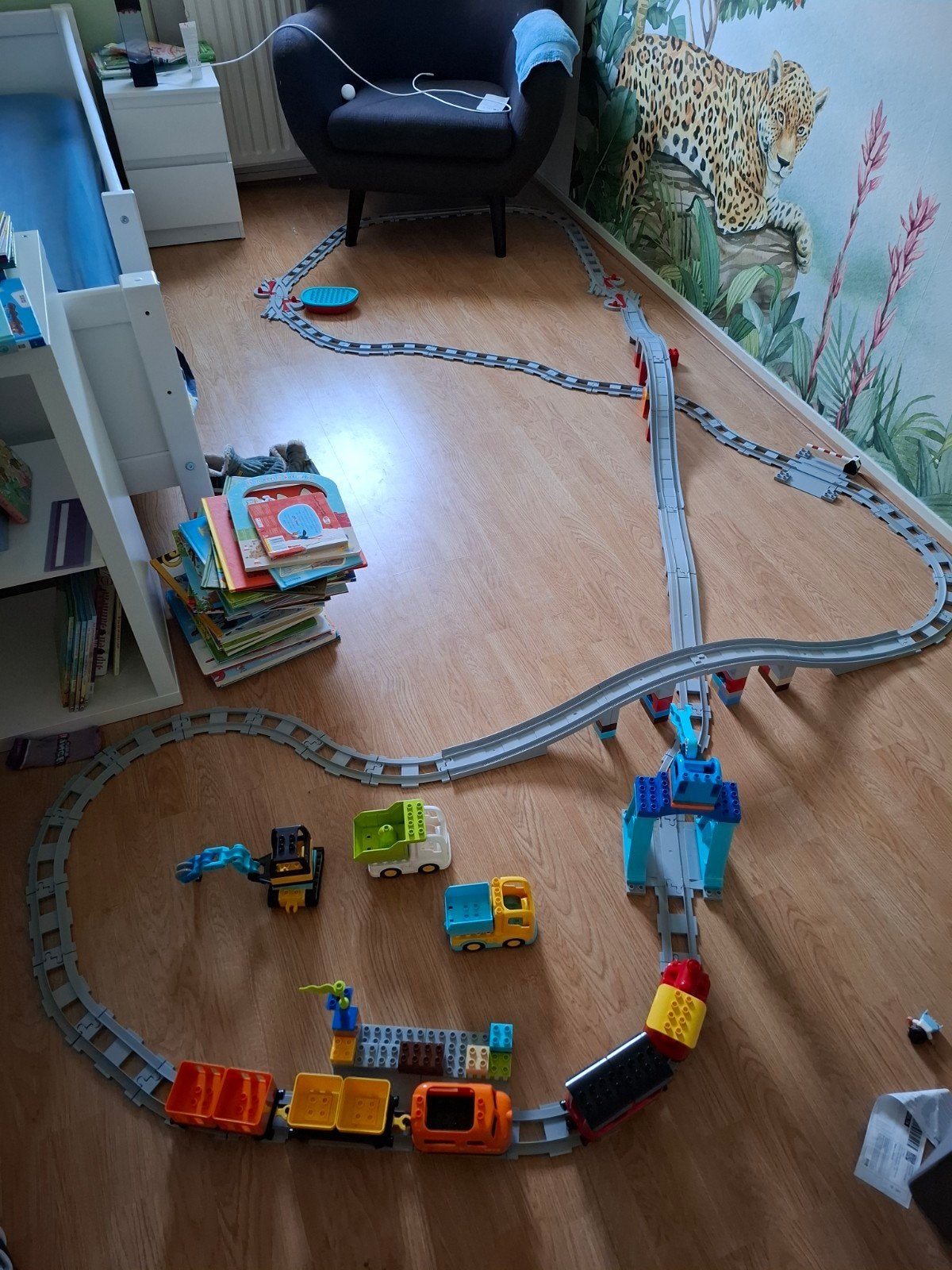 Grote collectie LEGO Duplo treinen en uitbreidingen, Ophalen, Gebruikt