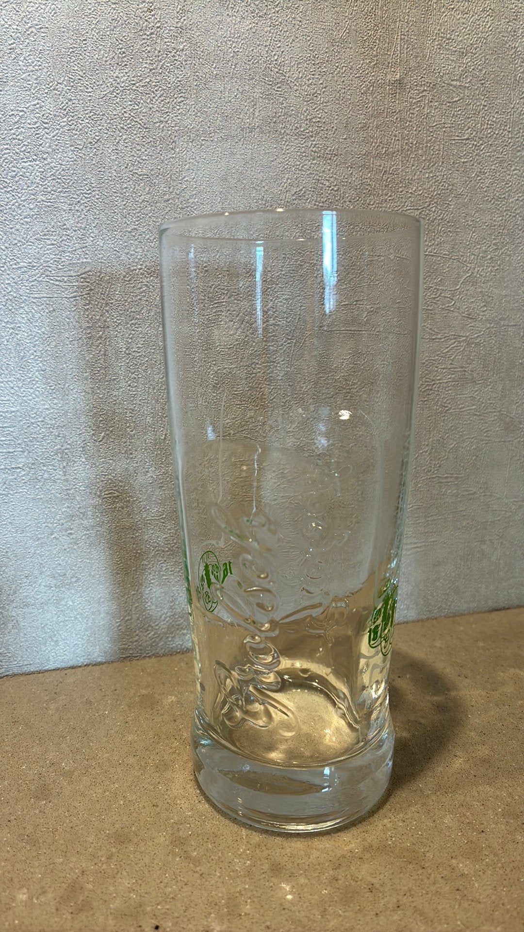 Vintage Grolsch bierglas | Vakmanschap is Meesterschap, Ophalen of Verzenden, Zo goed als nieuw, Glas of Glazen, Grolsch