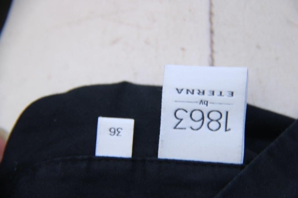 Blouse zwart 1863 by Eterna mt 36 Vaste prijs, Zwart, Ophalen of Verzenden, Zo goed als nieuw, Maat 36 (S)