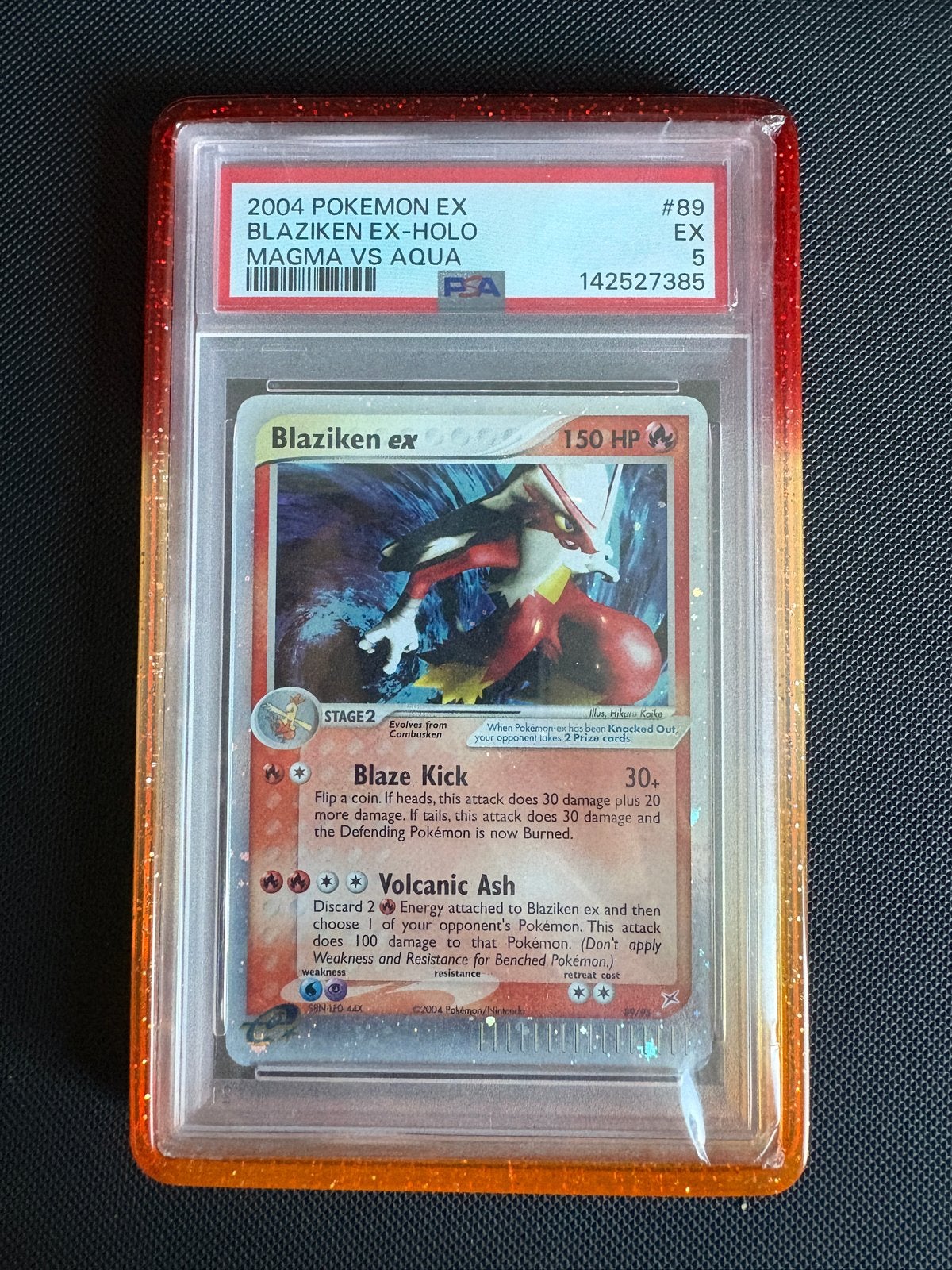 Blaziken ex #89 PSA 5 - Swirl, Ophalen, Gebruikt, Losse kaart, Foil
