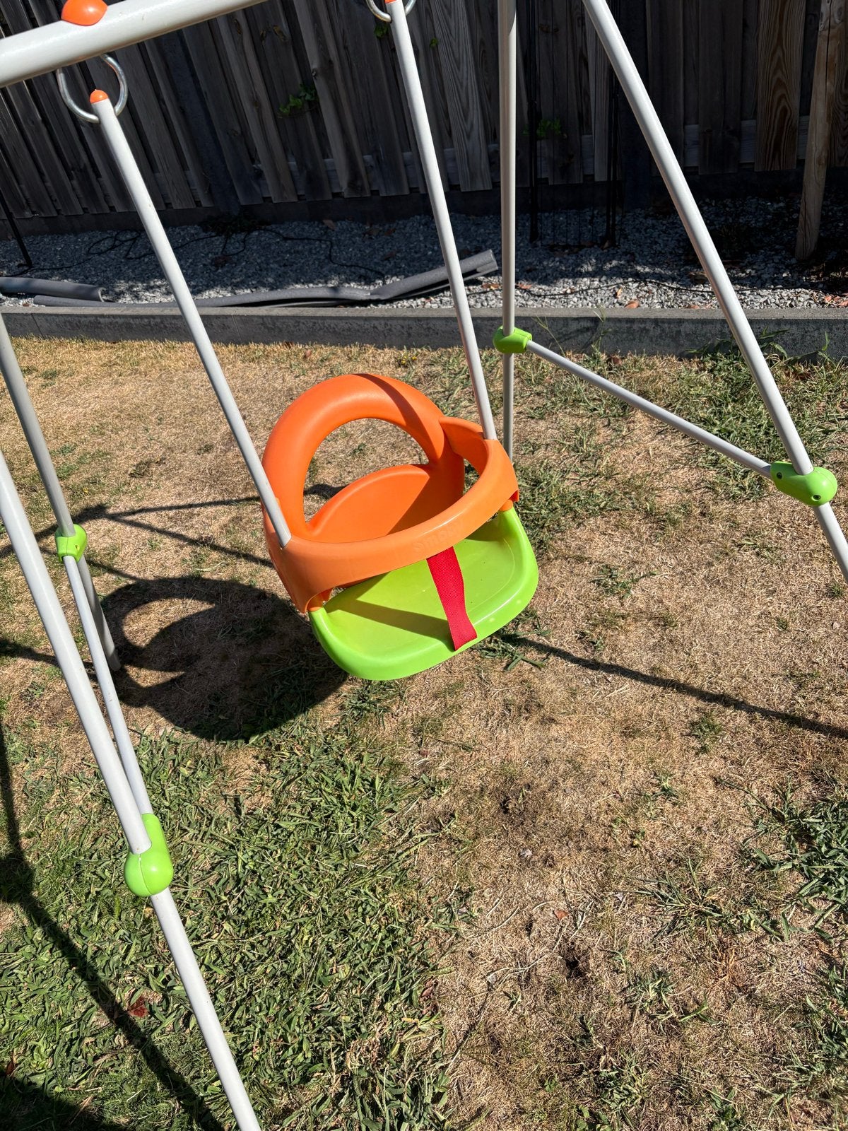 Smoby babyschommel - Oranje/Groen, Ophalen, Gebruikt, Schommel