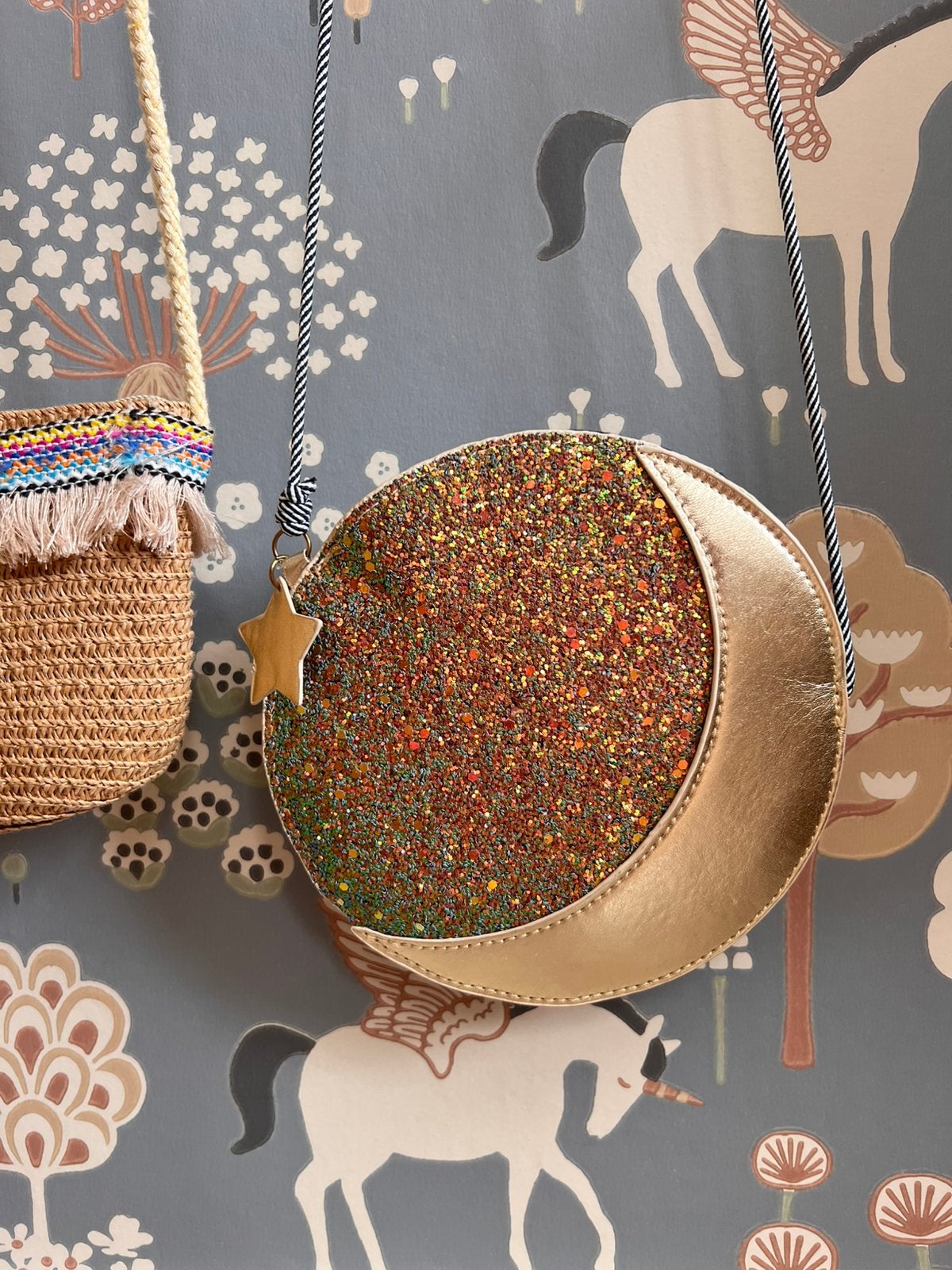 Mimi & Lula maan tasje met glitters, als nieuw, Ophalen of Verzenden, Nieuw, Wanddecoratie