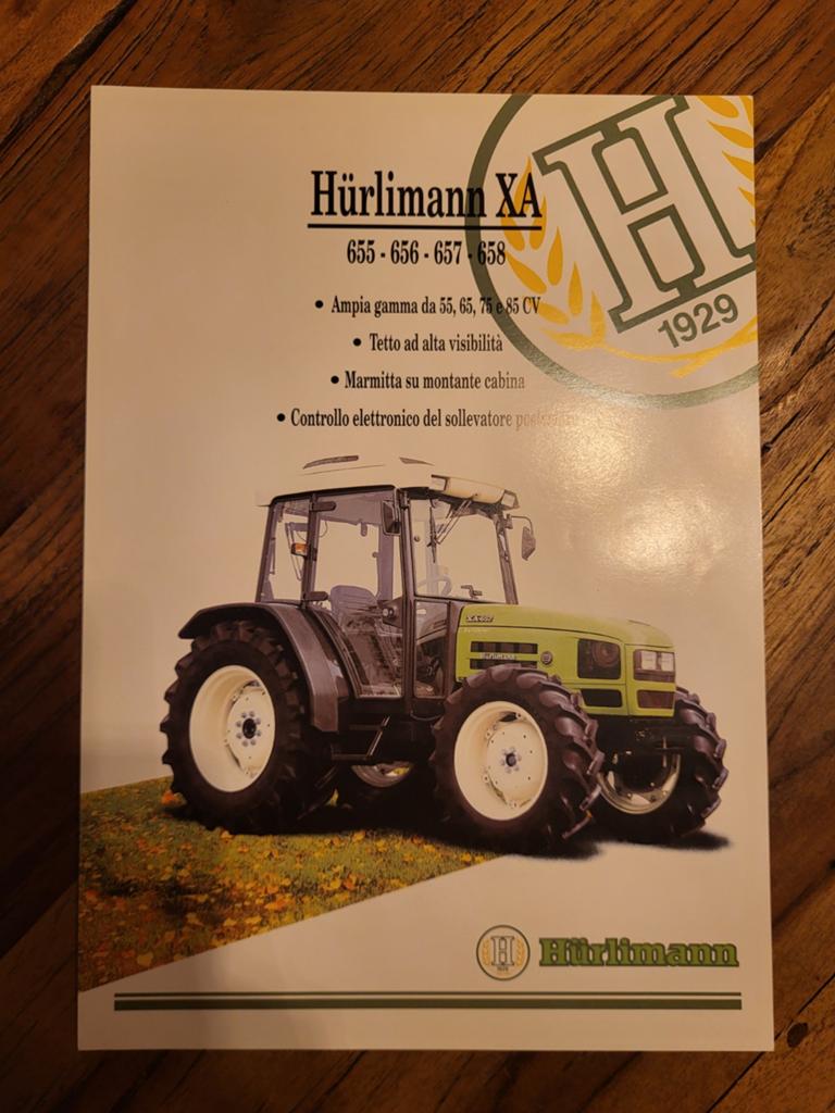 tractor folder Hürlimann XA, Ophalen of Verzenden, Zo goed als nieuw, Folder
