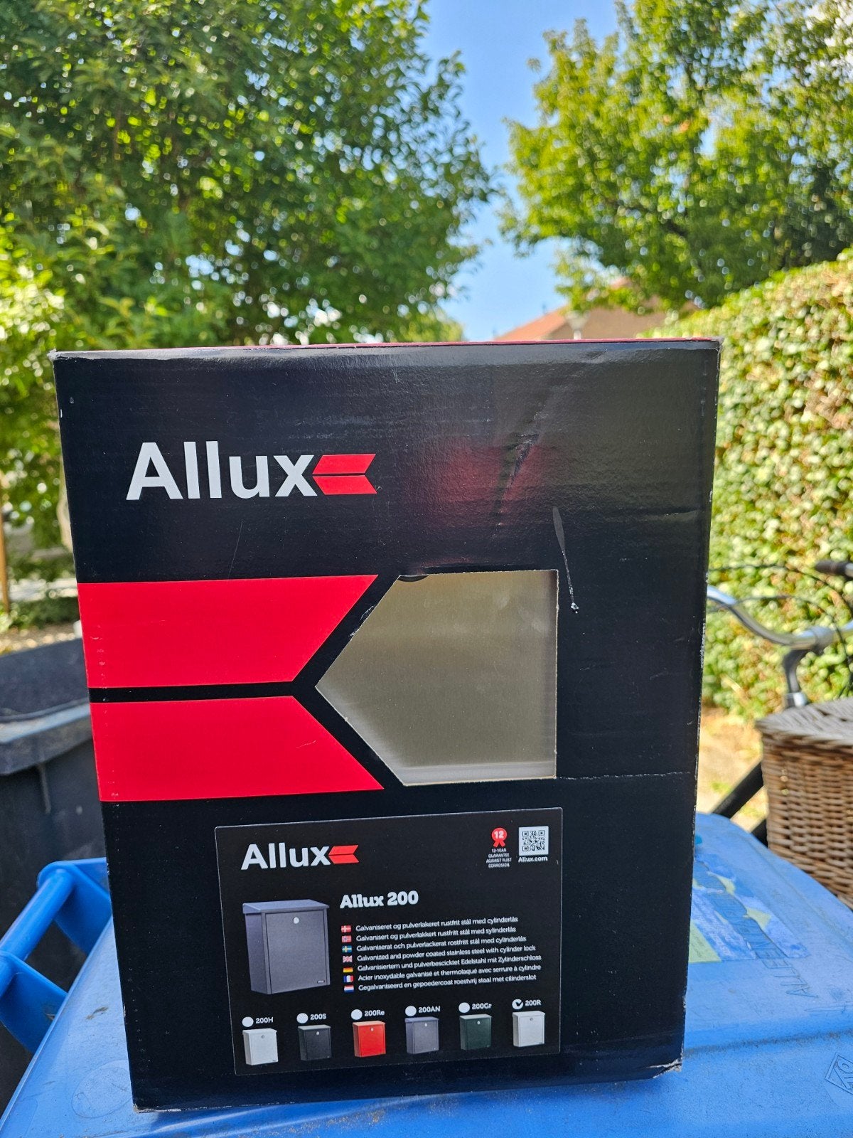 Allux 200 RVS brievenbus met eurolock - Nieuw in doos, Ophalen of Verzenden, Nieuw, IJzer, Wandbrievenbus