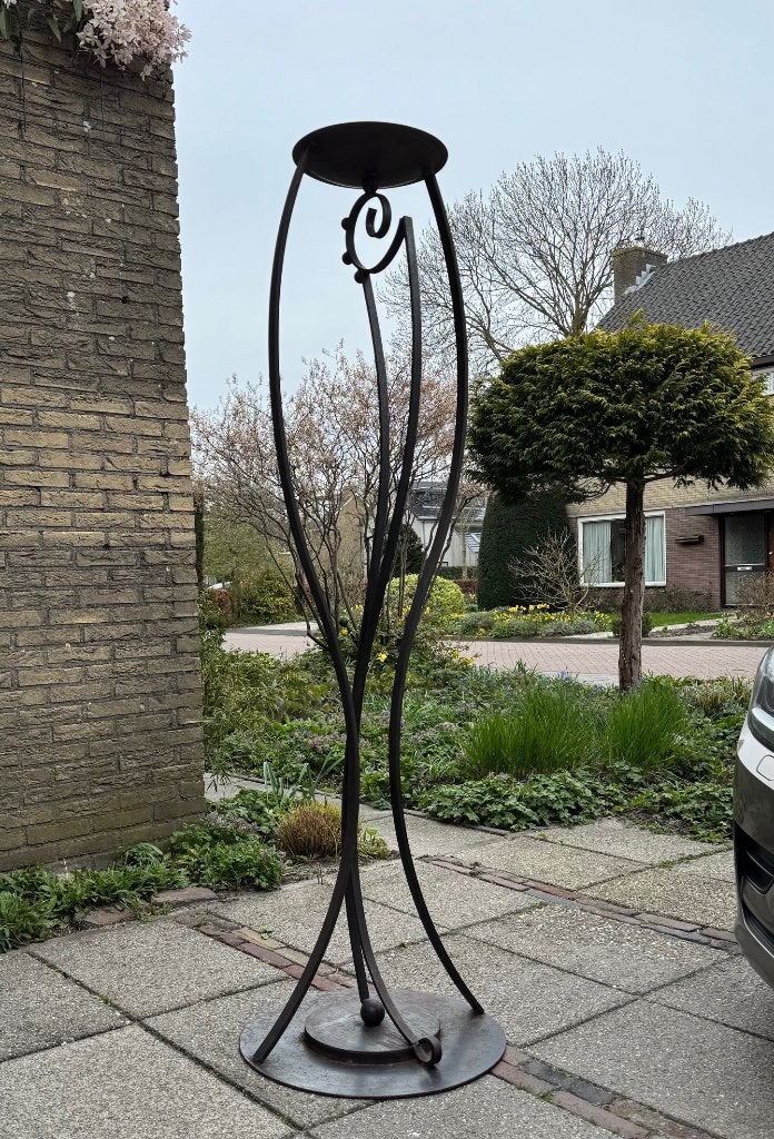 IJzeren decoratie / planten standaard (178cm hoog), Gebruikt, Ophalen, Zwart, 178 cm