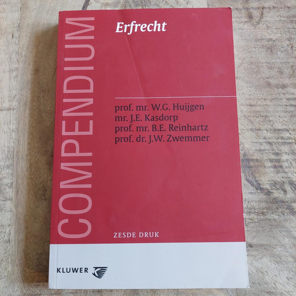 W.G. Huijgen - Compendium erfrecht, Ophalen of Verzenden, Zo goed als nieuw, W.G. Huijgen