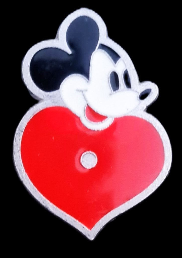 Mickey Mouse pin met hartje, Verzamelen, Verzenden, Nieuw, Figuurtje, Speldje of Pin