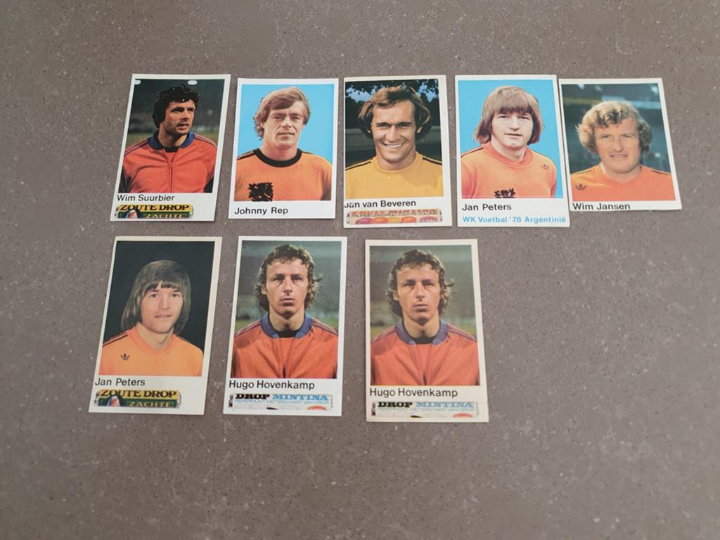 8 voetbalplaatjes Argentina 78 Nederlandselftal, Verzamelen, Sportartikelen en Voetbal, Ophalen of Verzenden, Zo goed als nieuw