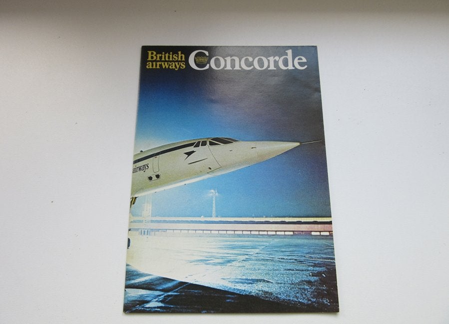 British Airways brochure Concorde, Verzamelen, Luchtvaart en Vliegtuigspotten, Verzenden, Zo goed als nieuw, Overige typen