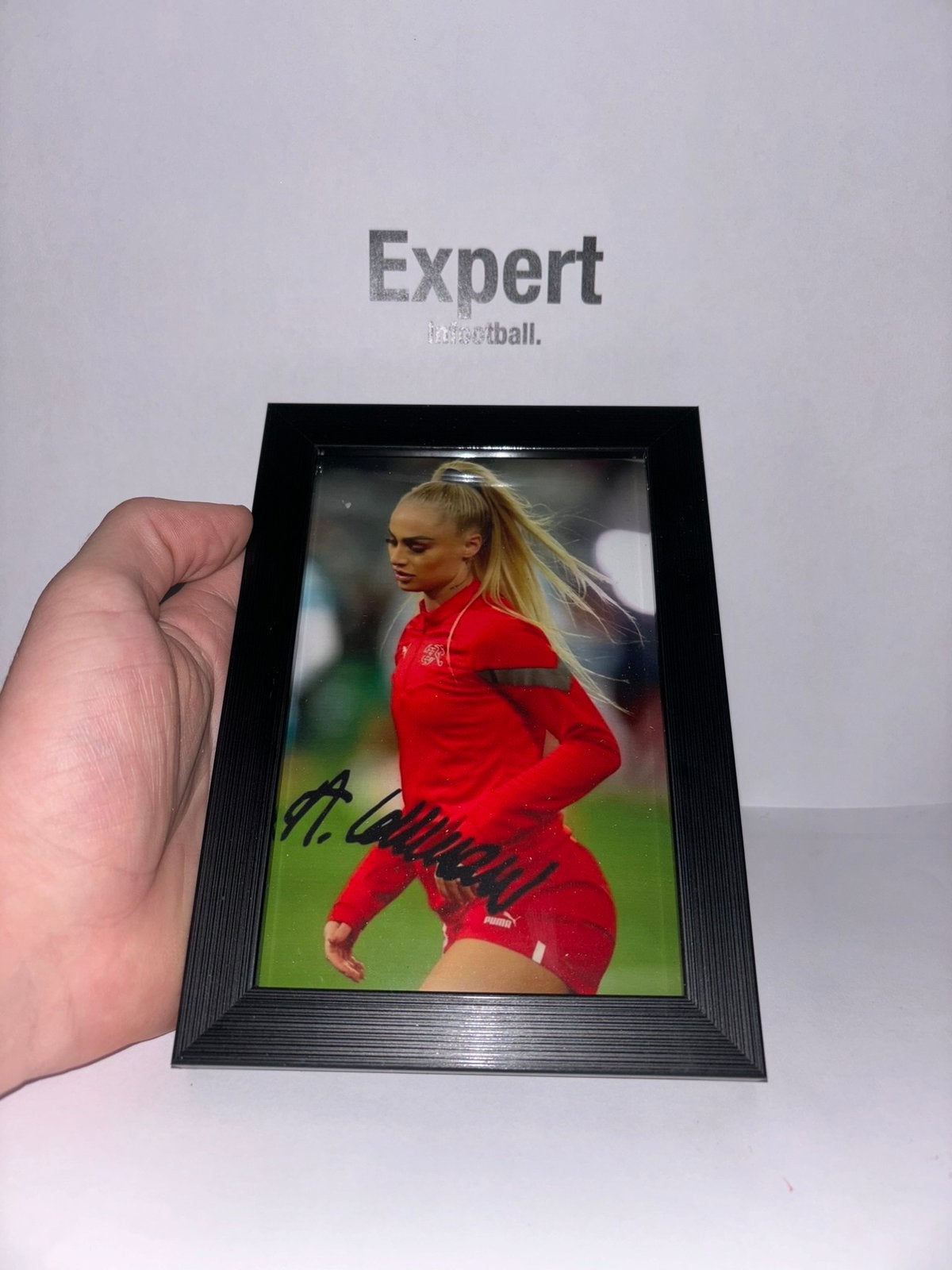 Lehmann gesigneerde foto ingelijst - Zwitserland, Ophalen of Verzenden, Nieuw, Buitenlandse clubs, Spelerskaart