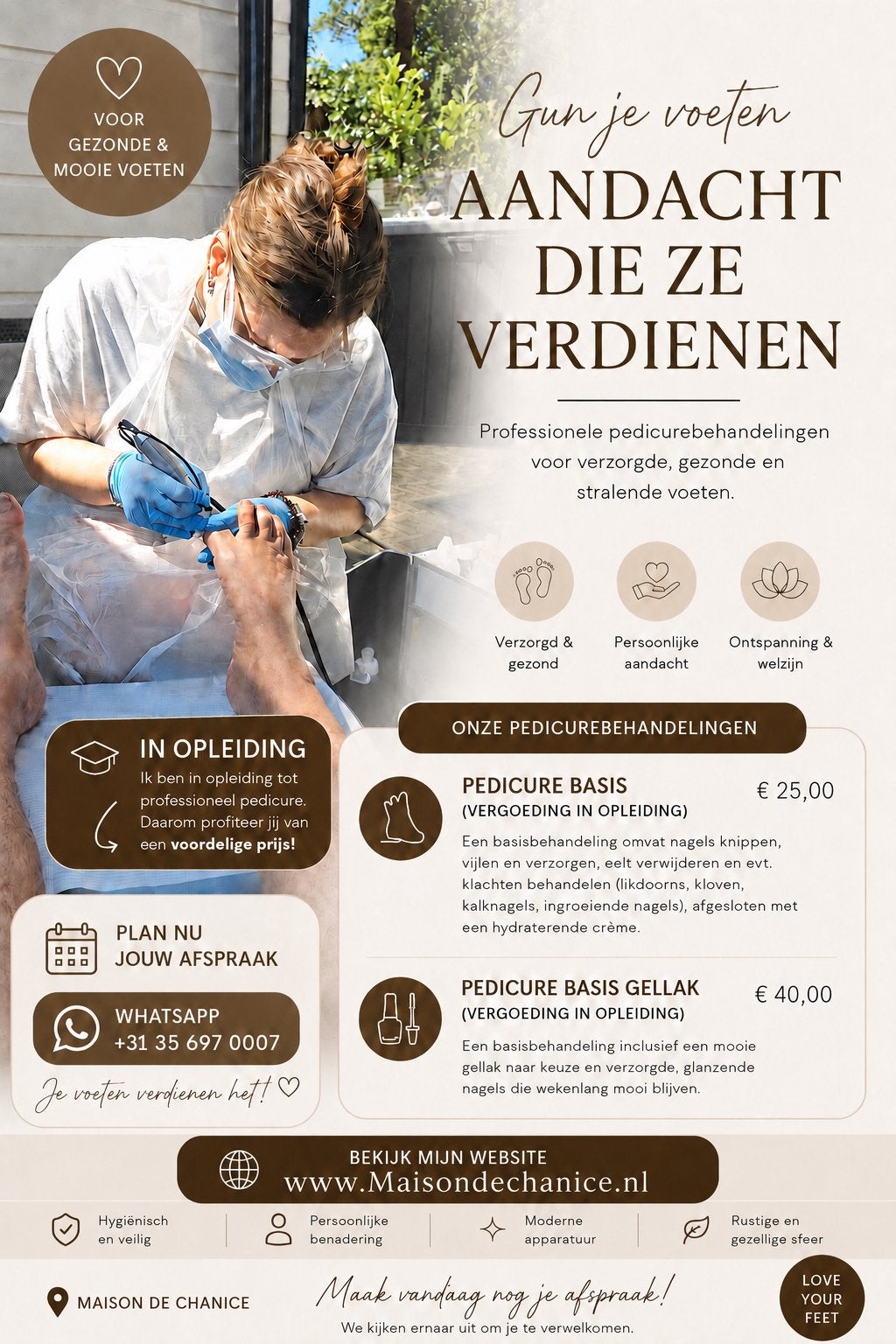 Pedicure beschikbaar