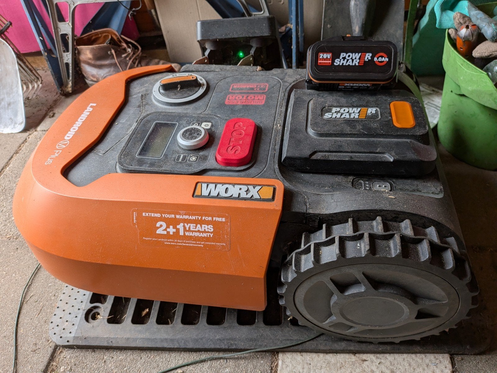 Worx maaier onderdelen, Ophalen, Gebruikt