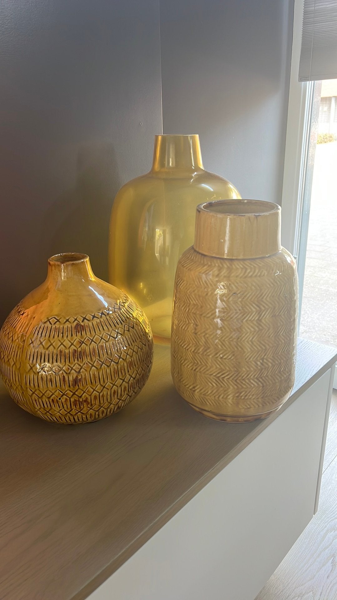 Vazen decoratie set, Ophalen, Zo goed als nieuw